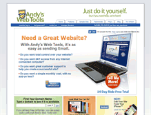 Tablet Screenshot of andyswebtools.com